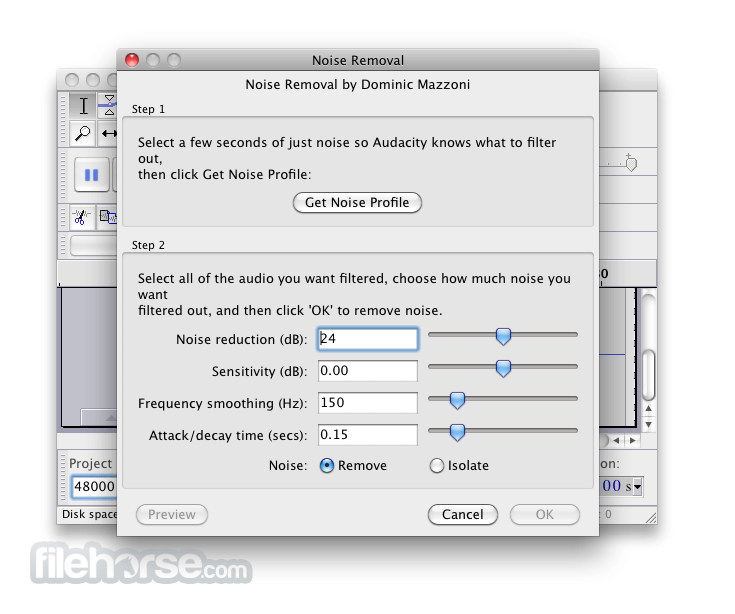 what is audacity screen reader for mac